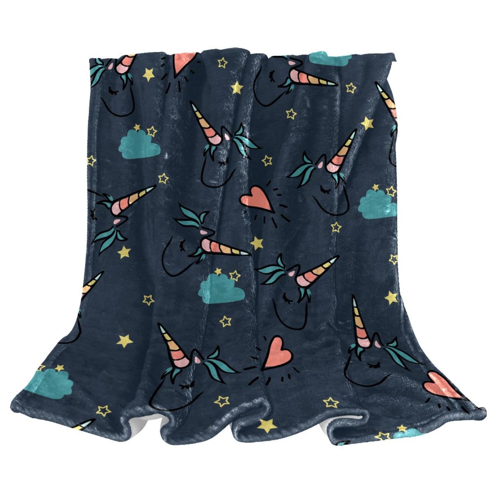 Couverture polaire licorne anti-froid pour éliminer les frissons sur votre canapé