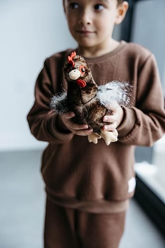 Miniatura 3 de The Petting Zoo Peluche de gallo de pollo, regalos para niños, animales salvajes de la vida silvestre, juguete de peluche de pollo de 9 pulgadas