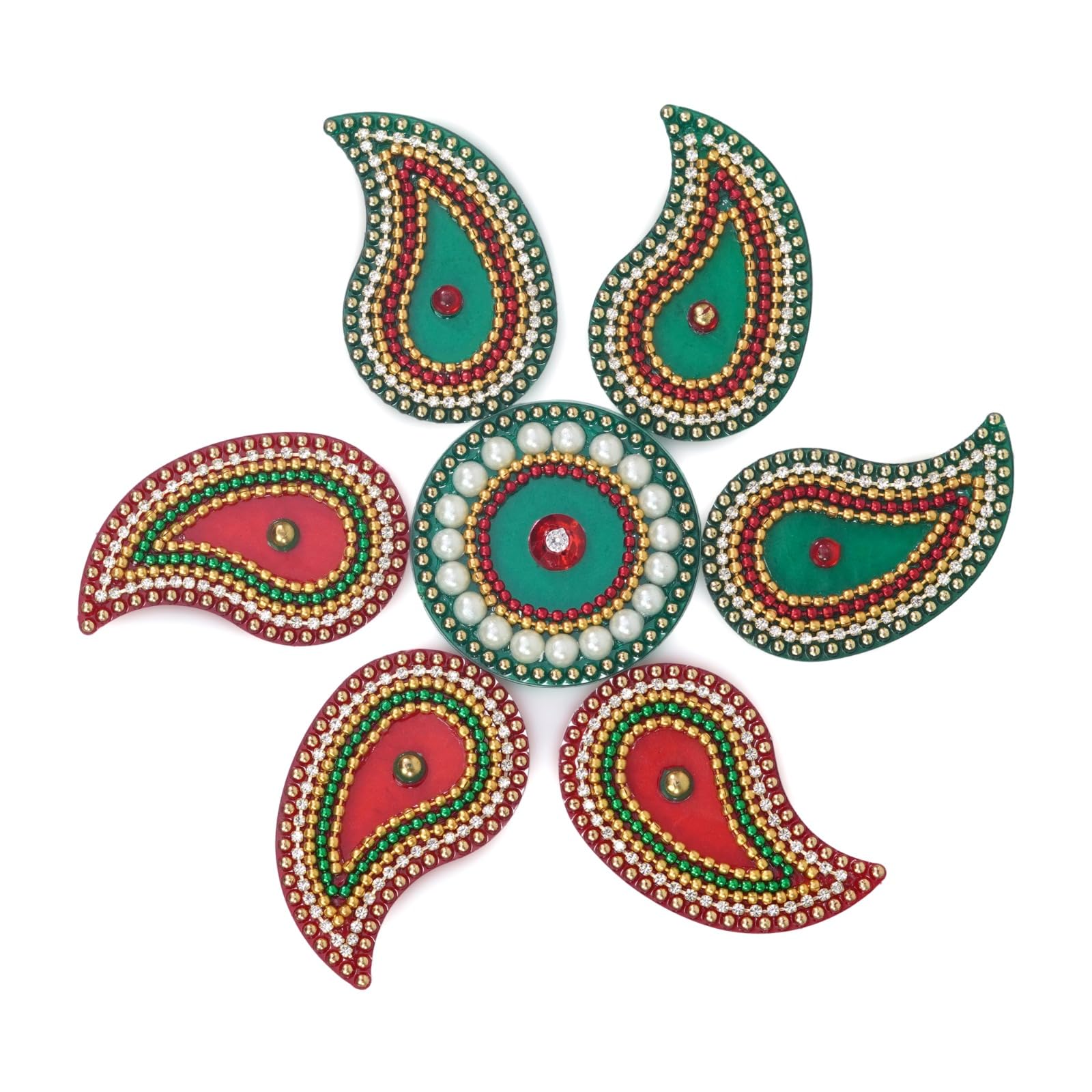 Handmade Acrylic Rangoli - Diwali & Festival Decor -8 Handmade Acrylic Rangoli - Diwali & Festival Decor -8