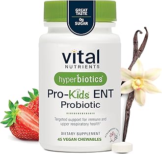 Pro-Kids Ent Probiotic Strawberry Vanilla 45 Chewable Tablets - 163322