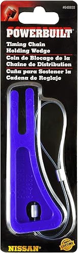 Miniatura 4 de Powerbuilt Herramienta de sujeción de cadena de distribución Nissan para motores de 4 cilindros 1980-1989 2.0L, 2.2L, 2.4L, compatible con 200SX,