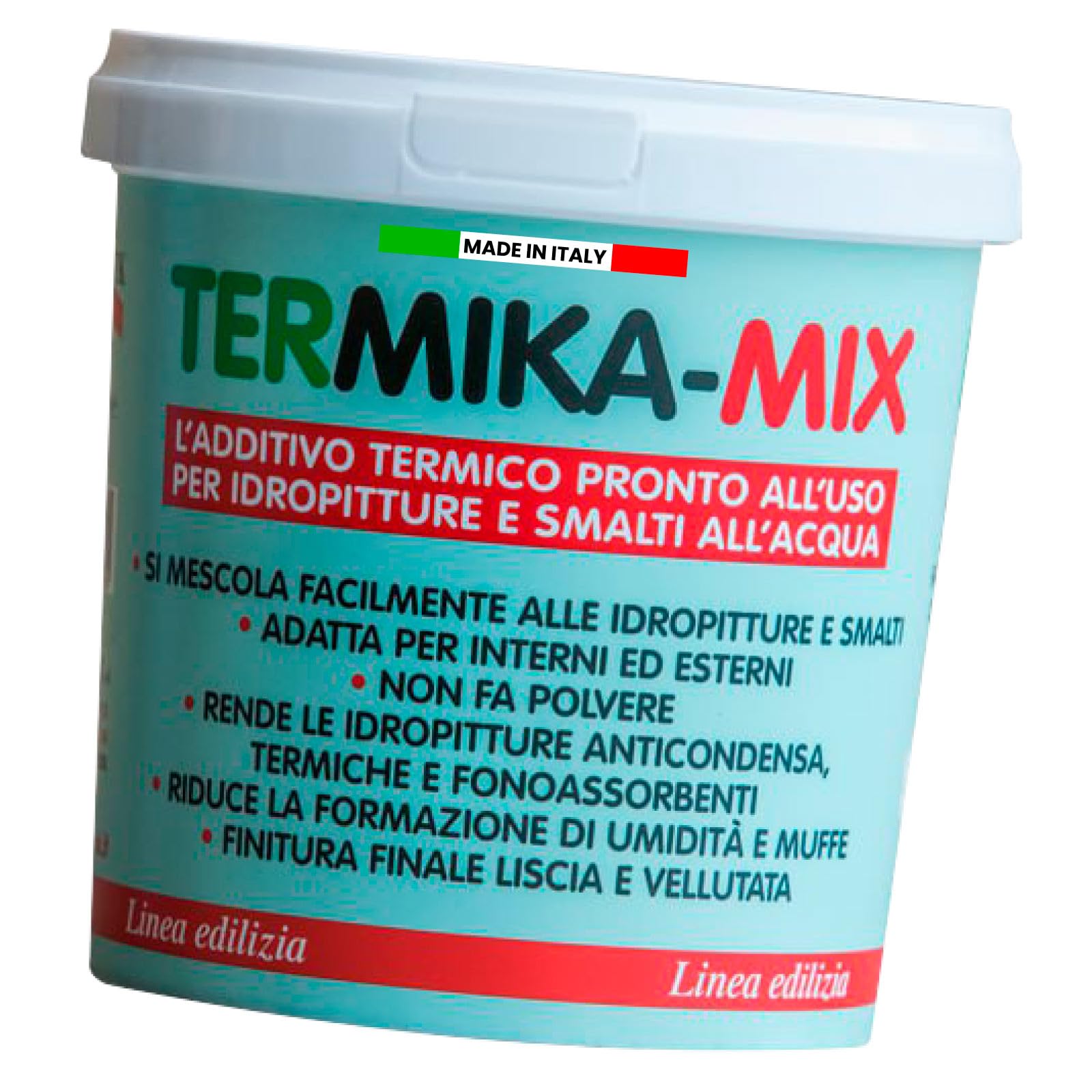 Eurocali Termika Mix Tecnostuk Lot de 3 additifs thermiques pour peintures à l'eau et vernis à l'eau. Fabriqué en Italie