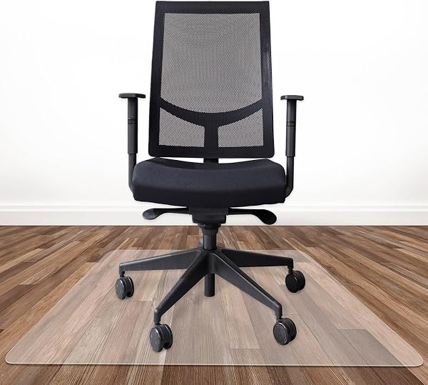 Tapis de protection sol Mob blanc laiteux pour bureaux et parquets