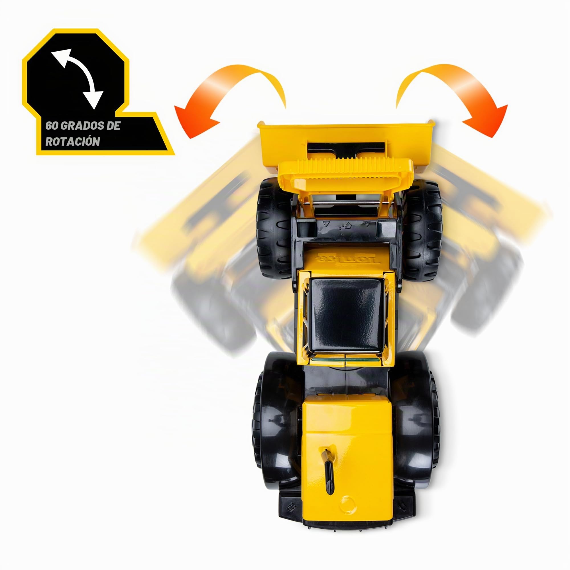 Tonka Basic Fun Steel Classics Cargador Frontal, Juguetes de construcción, vehículos de Juguete para Juego Creativo, camión Grande para niños y niñas a Partir de 3 años, Amarillo/Negro