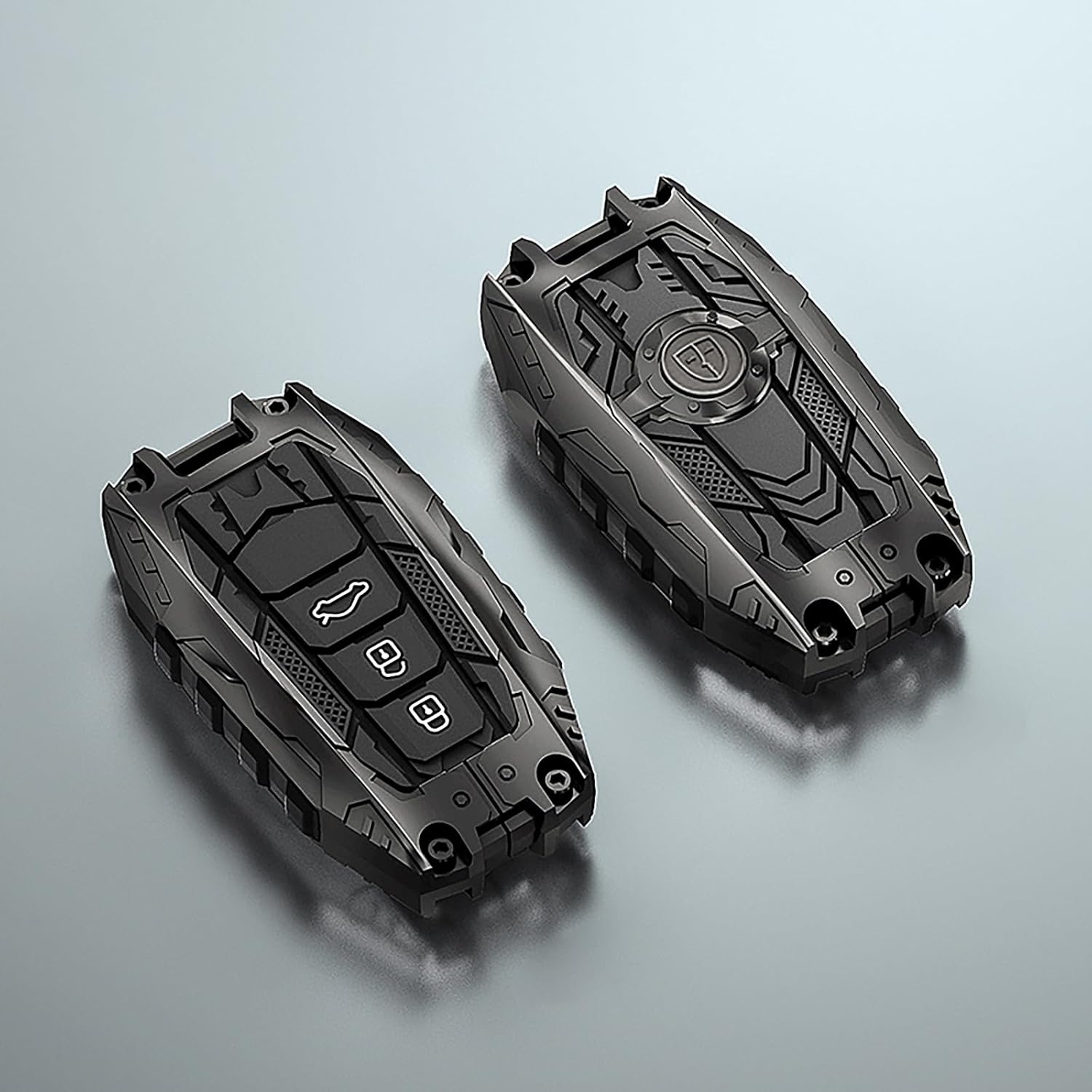 For Toyota Key Fob Cover with Keychain,Zinc Alloy Protection Car Key Case Accessories Silicone Keyshell