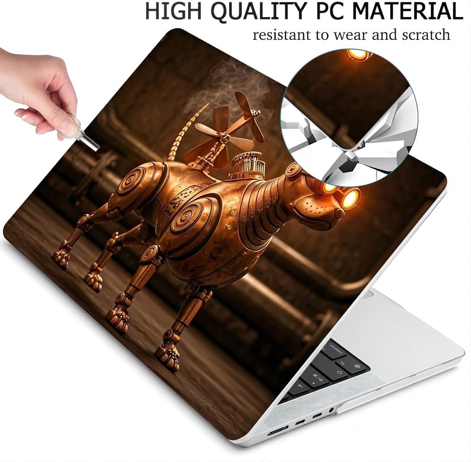 Compatible with MacBook Neo 13-inch, Hard Shell Case with Keyboard Cover and Screen Protector (A3404 A18 Pro chip, 2026 Release) - Bull Terrier MC23440