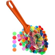 Magnetic Bingo Wand with Metal Ringed Chips for Counting School/Game Chips Plastic Markers Education STEM Tool for Students