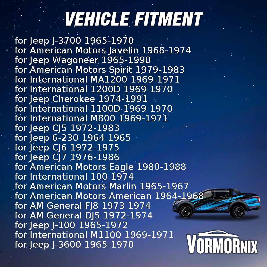 Engine Timing Cover Gasket Set for Jeep Cherokee,Gladiator,Wrangler 1965 1966 1967 1968 1969 1970-1991 for AM General DJ5, FJ8 1972-1974 Replacement J8129 097, 8129 097 1 PCS