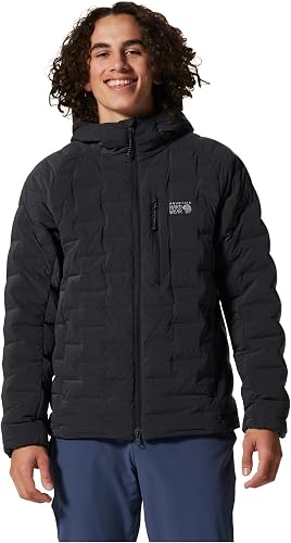 Mountain Hardwear Men's StretchDown Hoody, Dark Storm Heather, Large