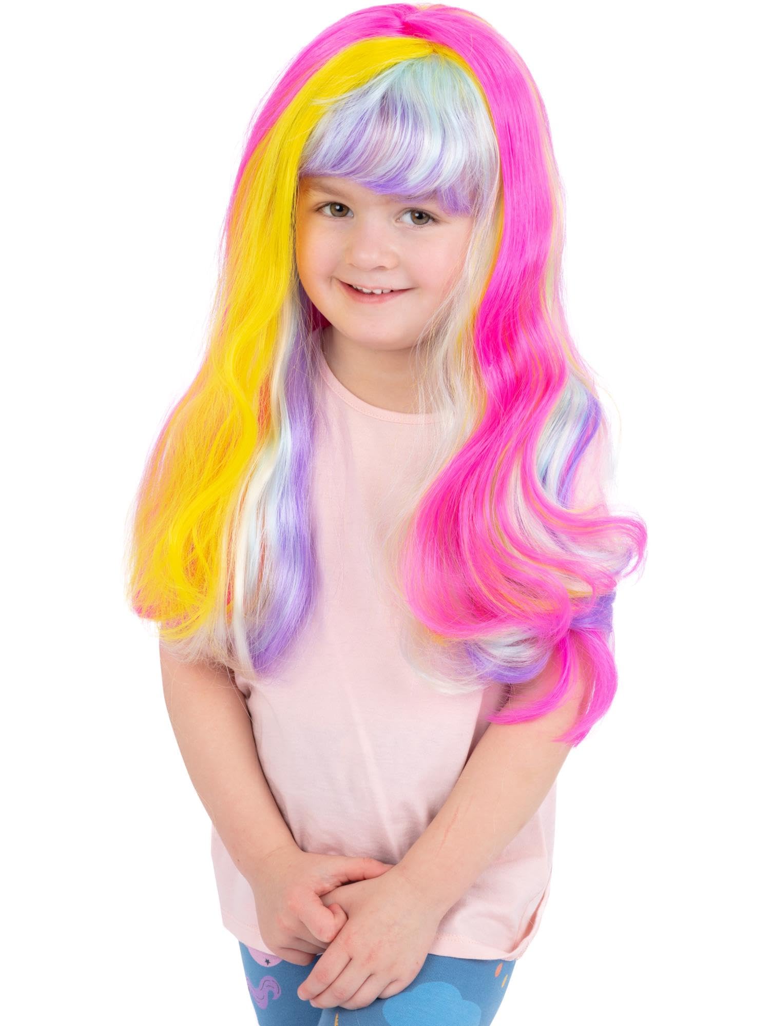 Smiffys Unisex Kids Unicorn Rainbow Wig