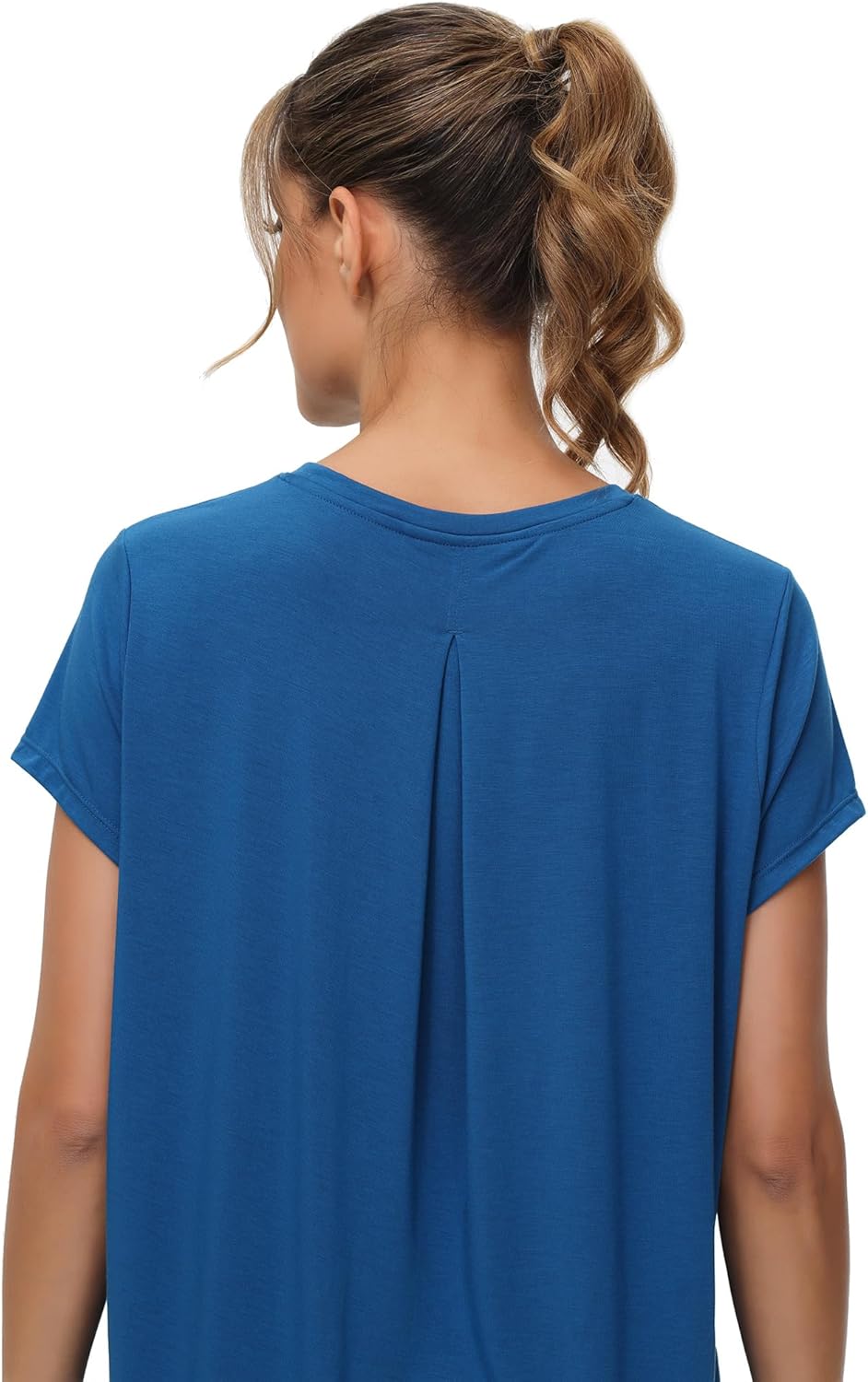 MCEDAR Women's Workout Short Sleeve Tops Loose Fit Casual Yoga T-Shirts Breathable Running Athletic Tee Shirts - Image 8