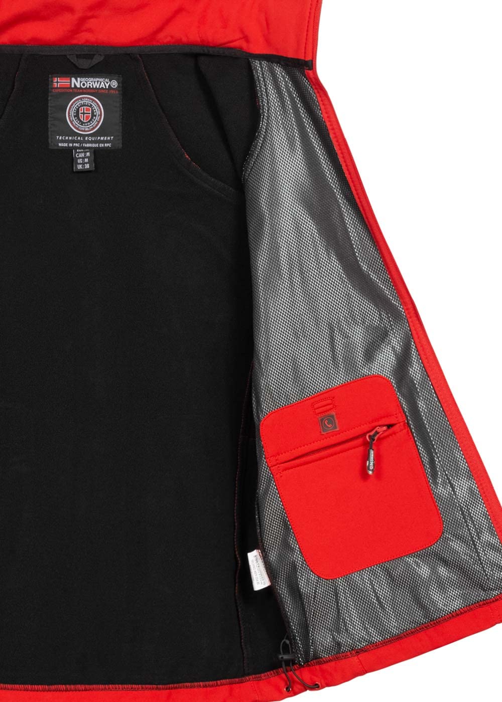 Geographical Norway Kurtka softshell Mężczyźni tambour