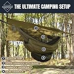 Onewind Camping Hammock Underquilt, Sorona Insulation Under Quilt, Lightweight Warm Hammock Quilts for Double or Single Hammock Camping, Hiking, Backpacking, OD Green
