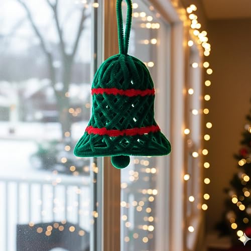 Miniatura 8 de Caydo 200 Pieces Christmas Dark Green Pipe Cleaners Craft Flexible Chenille Stems for Kids Art Craft Projects and Christmas Decoration, 12 Inch x 6