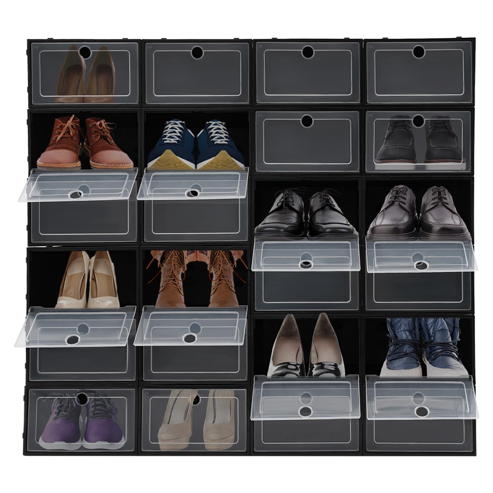 Organizadores de almacenamiento de zapatos para proteger tacones altos