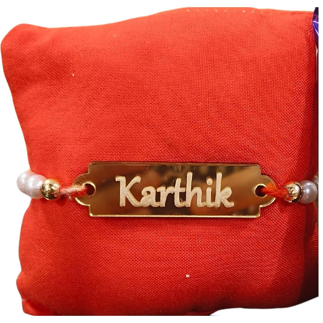 Unique Palette Customized Rakhi with Name Raksha Bandhan Rakhis for Men Lovely Brother Rakhi Roli & Chawal (B0CBWW7Y94) Amazon Price History, Amazon Price Tracker