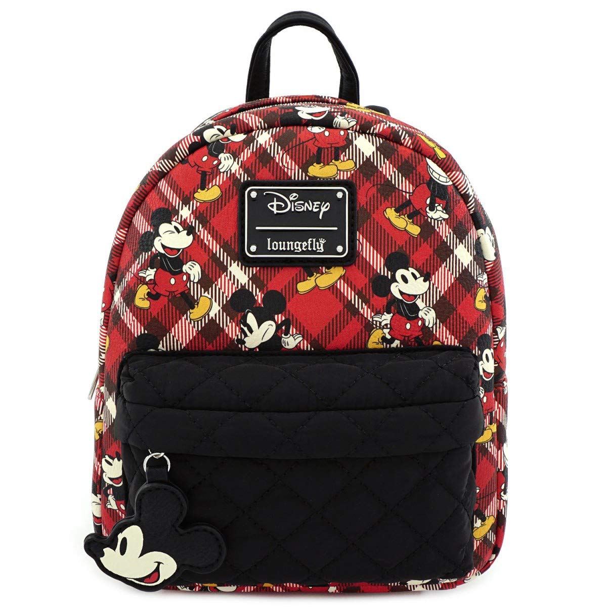 LoungeflyLoungefly Mickey Mouse Twill Mini Backpack WDBK0845, Red