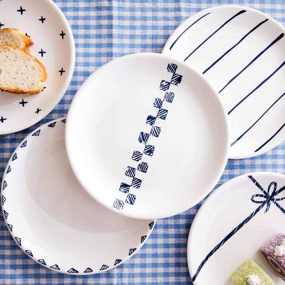 Porcelain Set 1Pc s Dishes Kitchen Ceramic Dish Dessert Food Plate Creative Snack Tray Cake Plate Tableware Dinner Set Plates