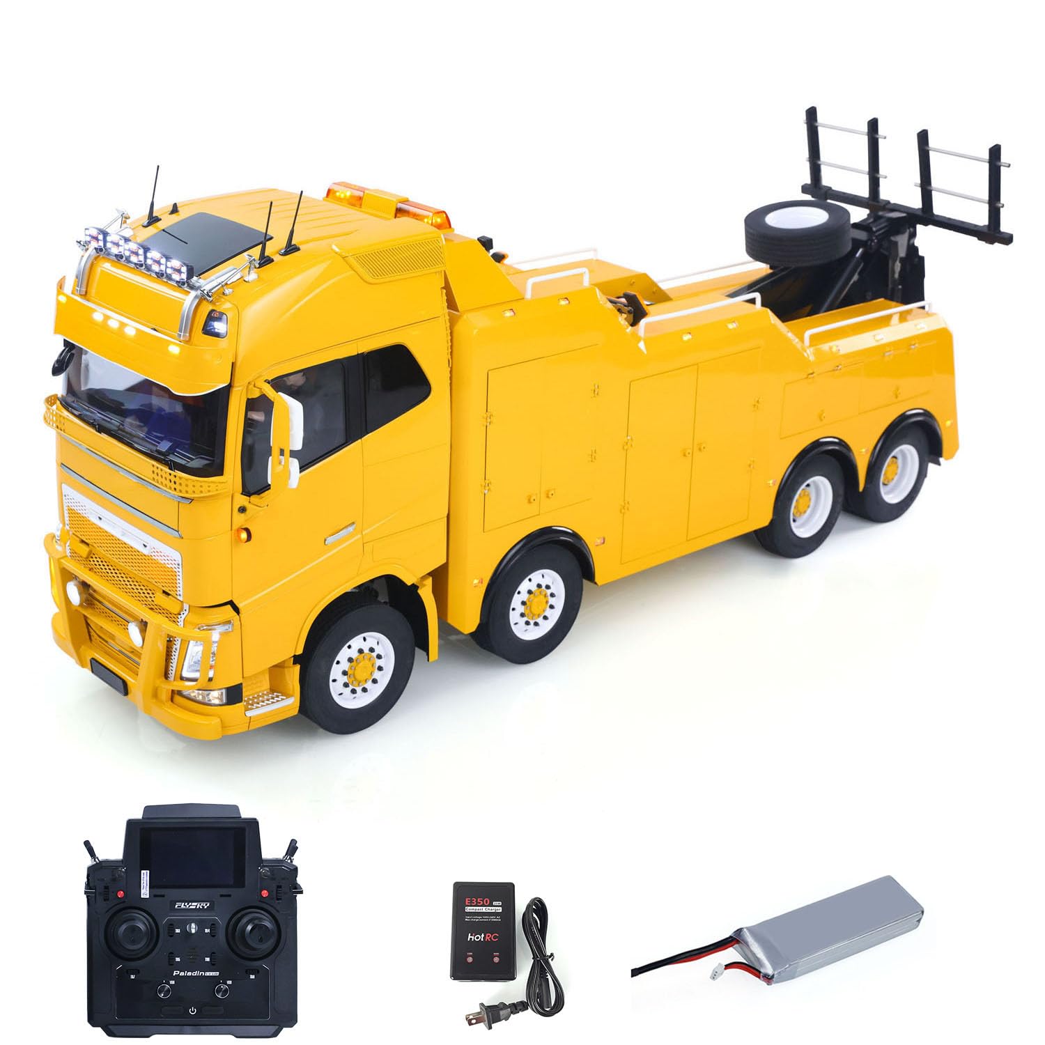 TOUCAN RC HOBBY Customized 1 14 8X4 Metal RC Road Rescue Truck DIY Tamiya FH16 RTR 2Speed Model