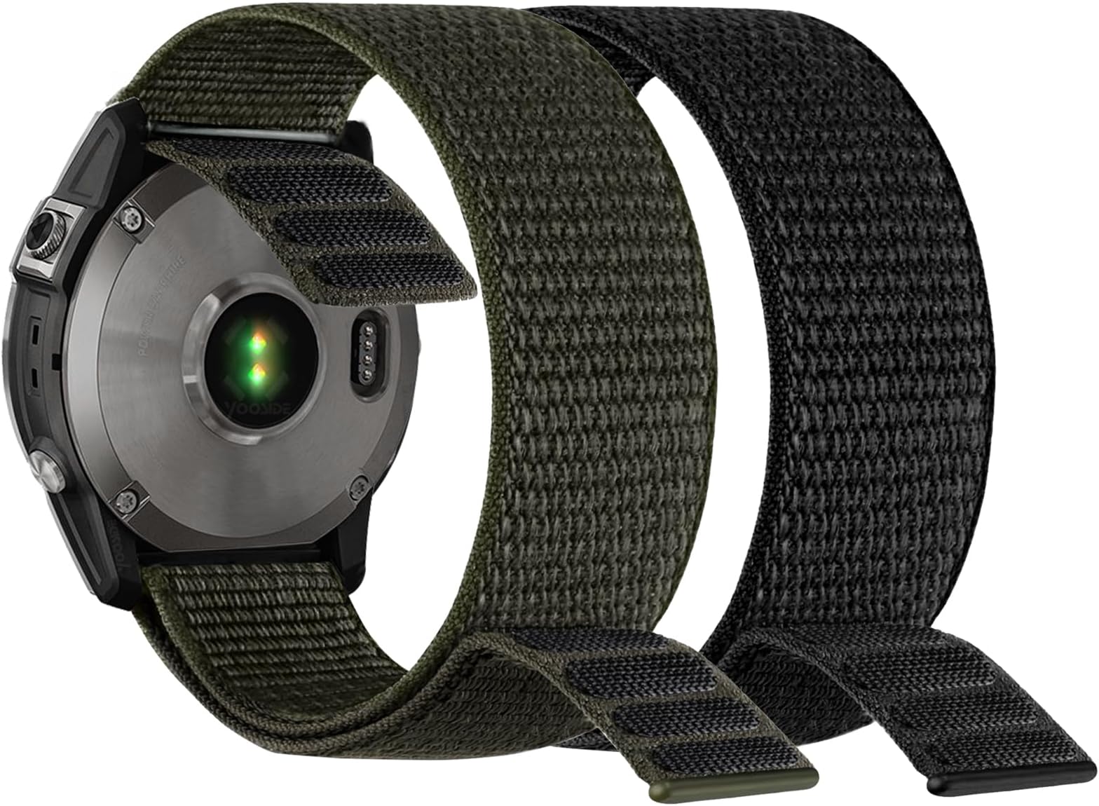 YOOSIDE for Fenix 7 / EPIX 2 / Fenix 6 / Fenix 5 Hook and Loop Nylon Watch Strap, 22mm Quick Dry Ultralight Sport Wrist Band for Garmin Fenix 6 Pro/Sapphire,Forerunner 955,Quatix 6/5