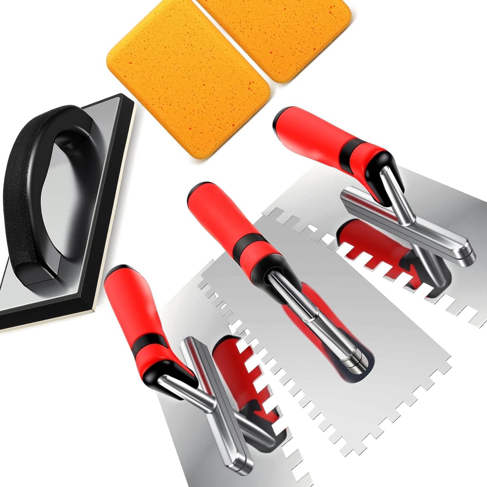 Stainless Steel Corner Trowel Tool Group for Side Implementation in Construction Tasks Ergonomic Mortar Tools
