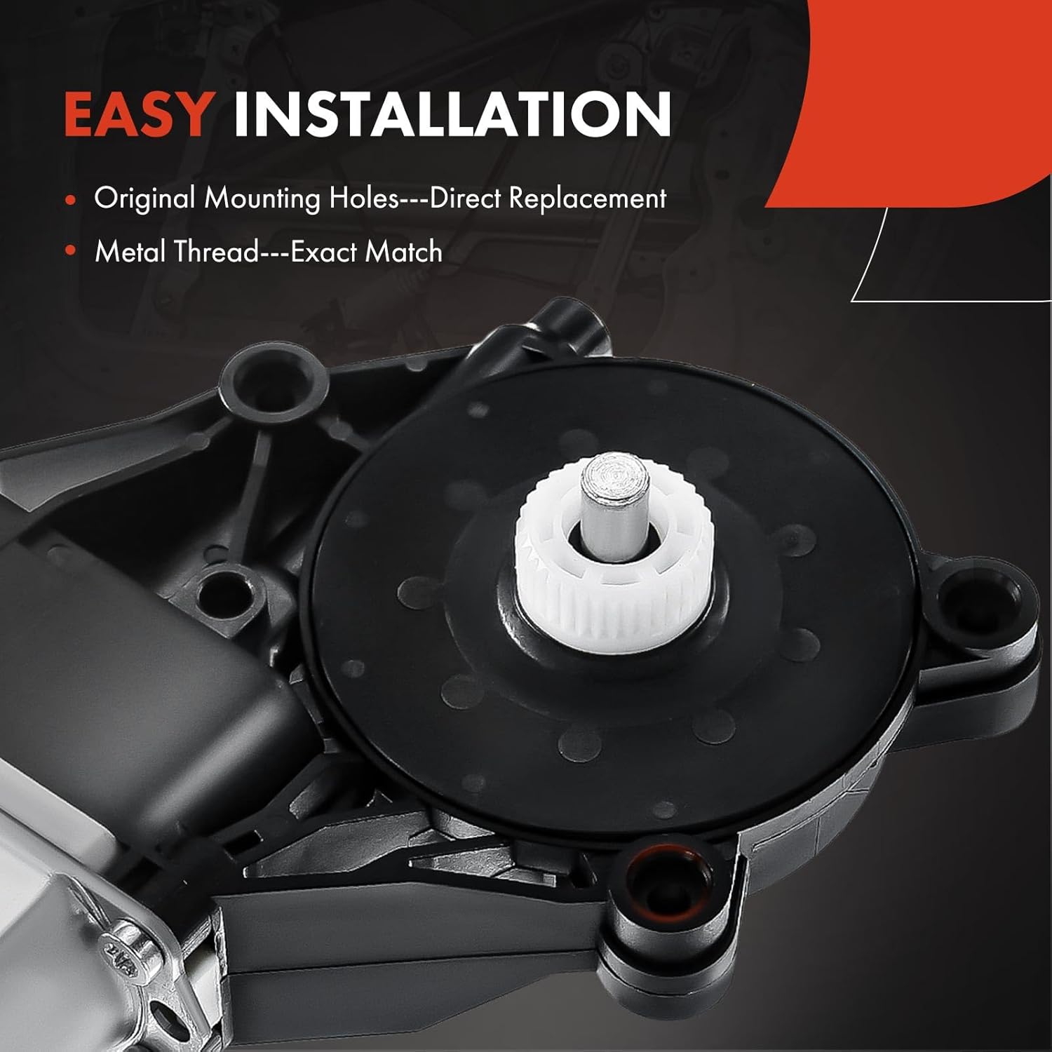A-Premium Power Window Lift Motor (2-Pin) Compatible with Ford Focus 2012-2018, Transit Connect 2014-2020, Transit-150/Transit-250/Transit-350/Transit-350 HD 2015-2020, Without Anti Pinch Function