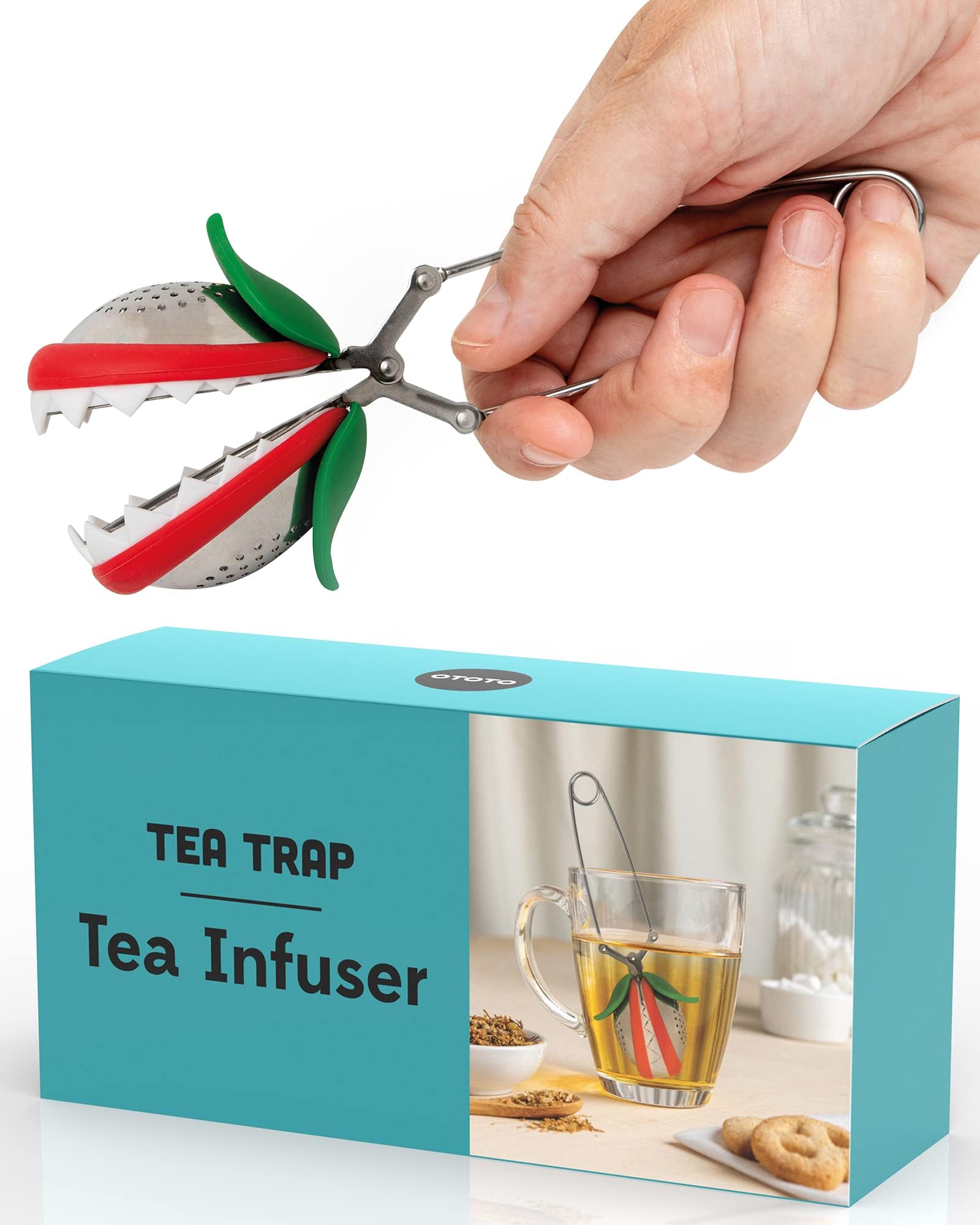Cute Tea Infuser by OTOTO - Loose Leaf Tea Steeper, Strainer, and Diffuser - Kitchen Accessories and Cooking Gadgets