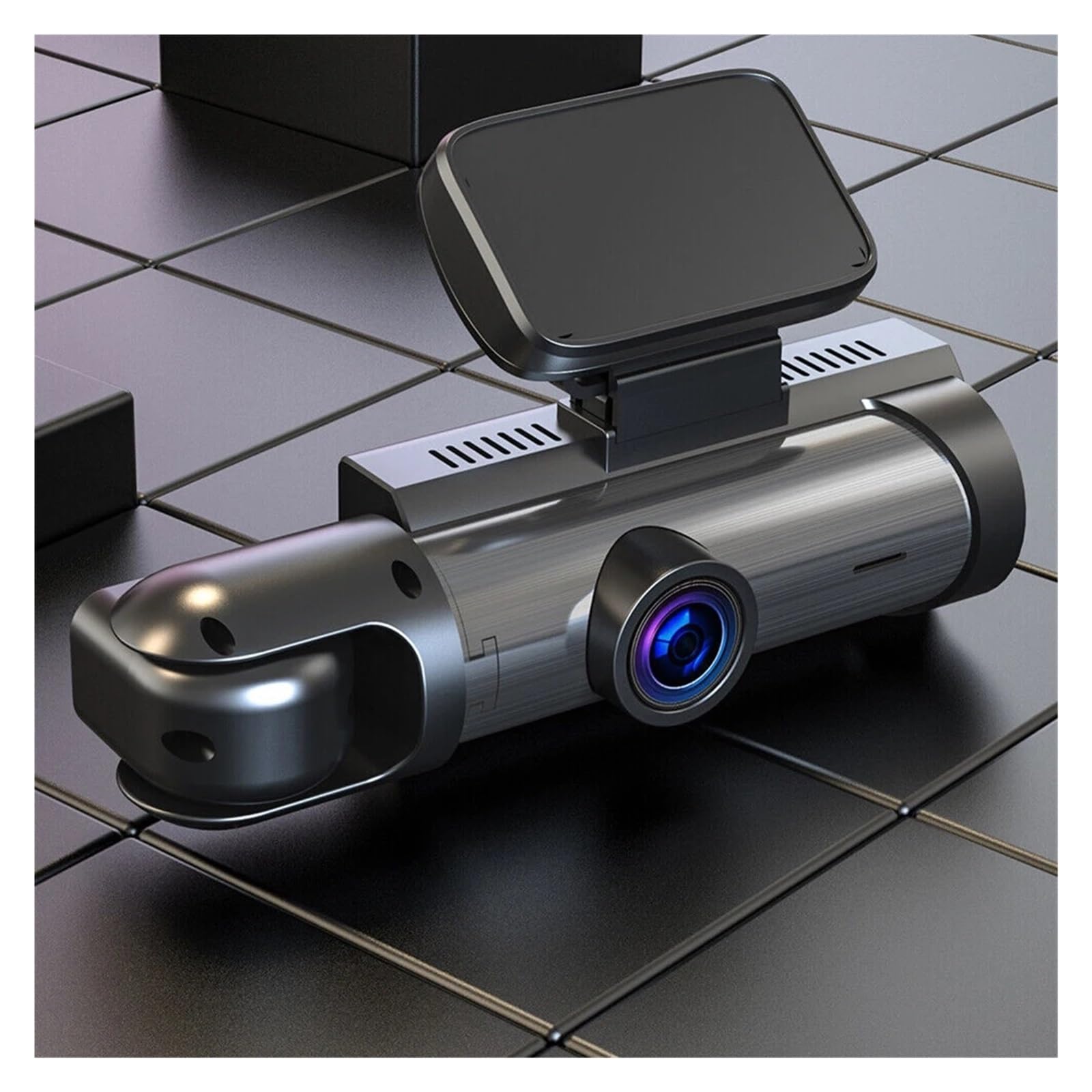 Dash CAM Grabadora de conducción de Doble Lente de 3,16 Pulgadas Cámara Frontal Interior Sensor G Visión Nocturna Gran Angular Coche Dvr