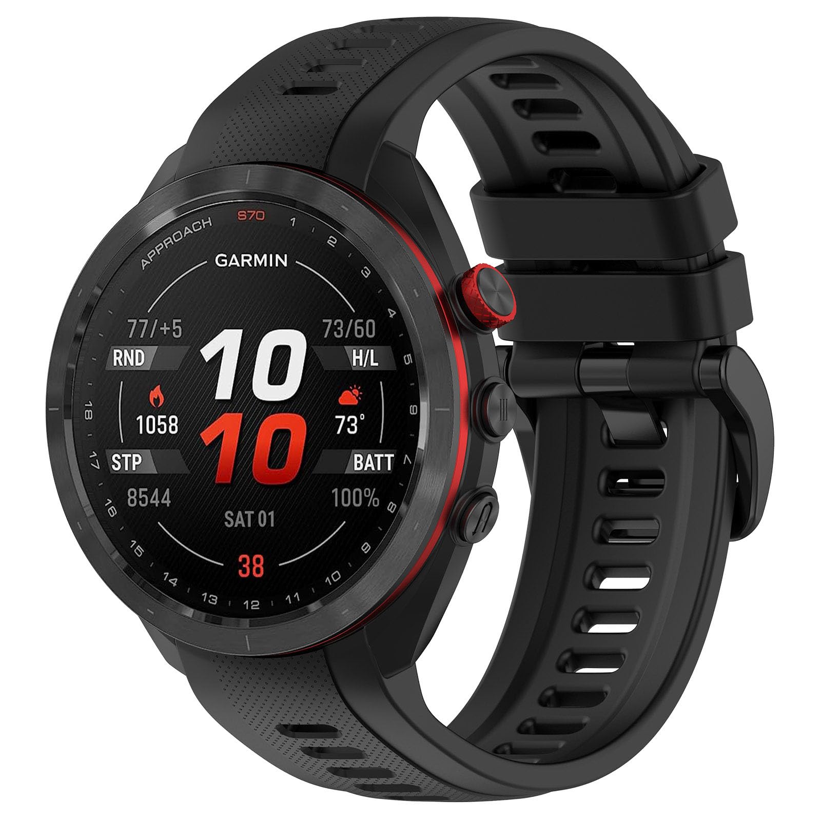 Amazon | Garmin Approach S70用バンド 47MM シリコン製 ベルト 替え 