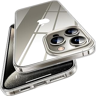 TORRAS Crystal Case for iPhone 15 Pro Max Case Shockproof NO.1 Anti-Yellowing Certified by RoHS, SGS Military Protective Slim Case for iPhone 15 Pro Max Case Silicone Cover for iPhone 15 Pro Max Clear