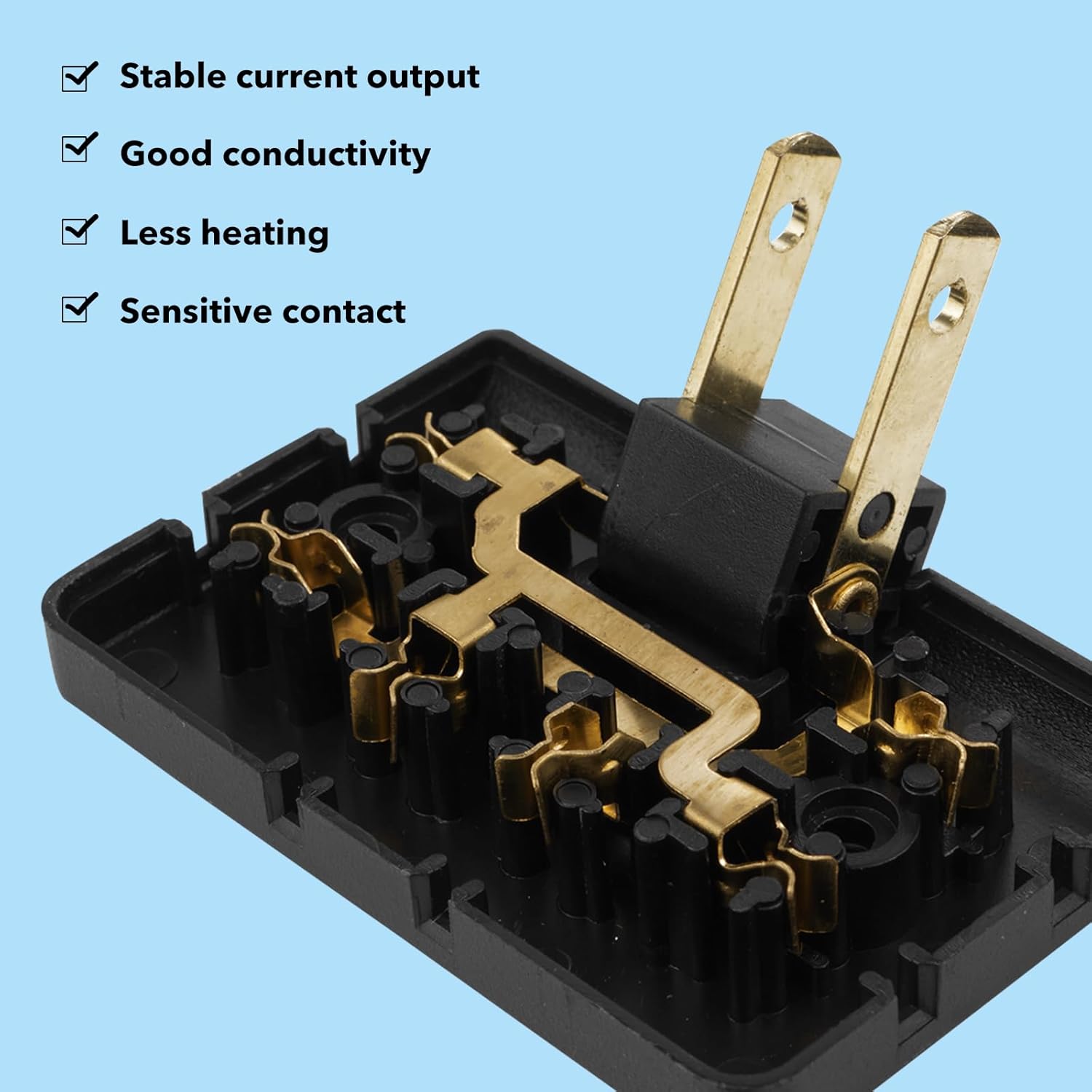 3 Way Flat Wall Outlet Extender AC Adapter (Converts 2-Prong/3-Prong, No Wiring Needed) for Indoor/Outdoor Electrical Sockets - Ideal for Home, Office, Travel