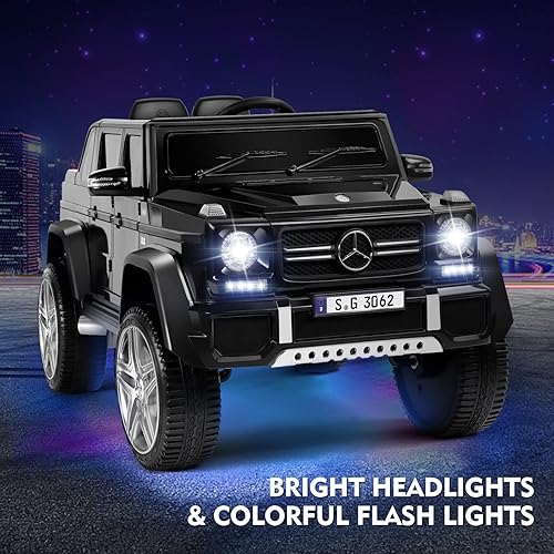 Miniatura 6 de JOYLDIAS - Automóviles para niños con licencia Mercedes-Benz Maybach G650S coche eléctrico de juguete de 12 V con control remoto de 24 GHz 2 motores