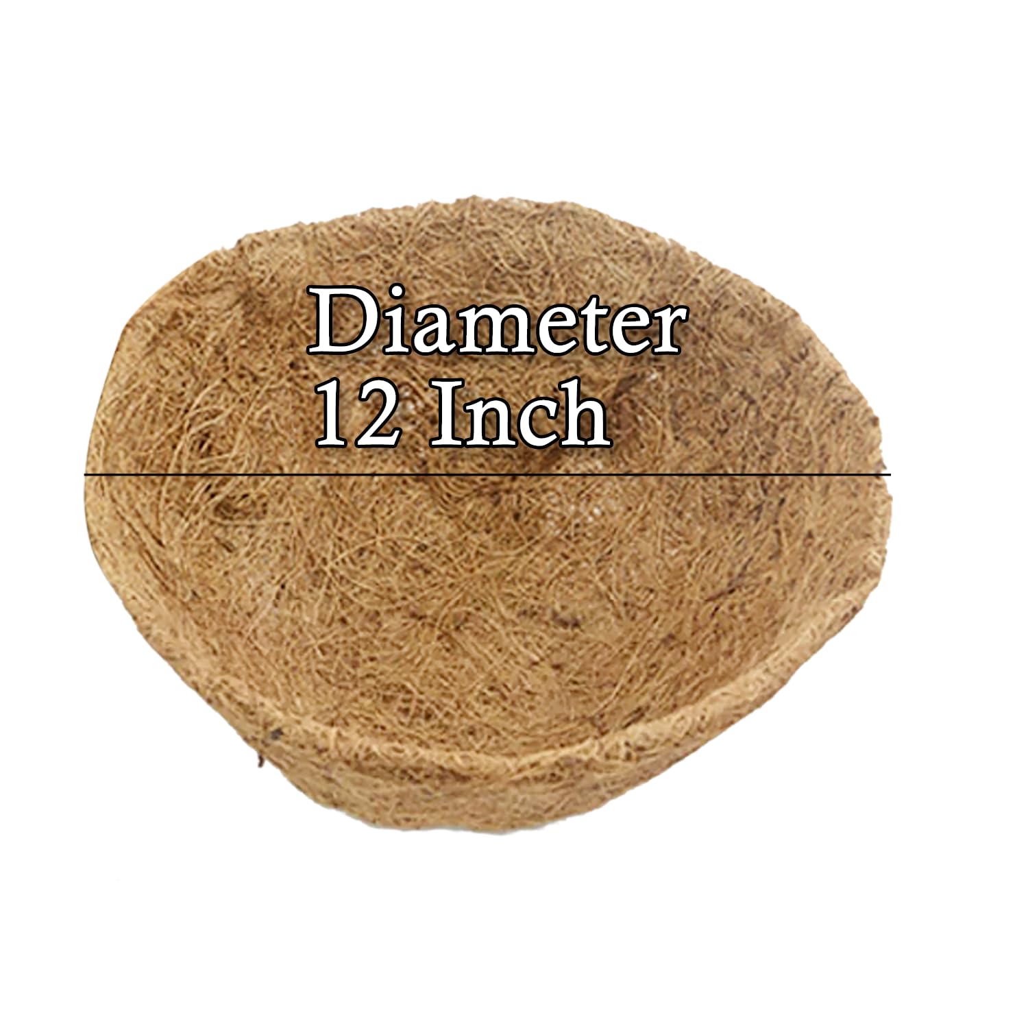 Pack of 2 Replaceable Coco Hanging Basket Liners Coir Planter Liner Round Coco F