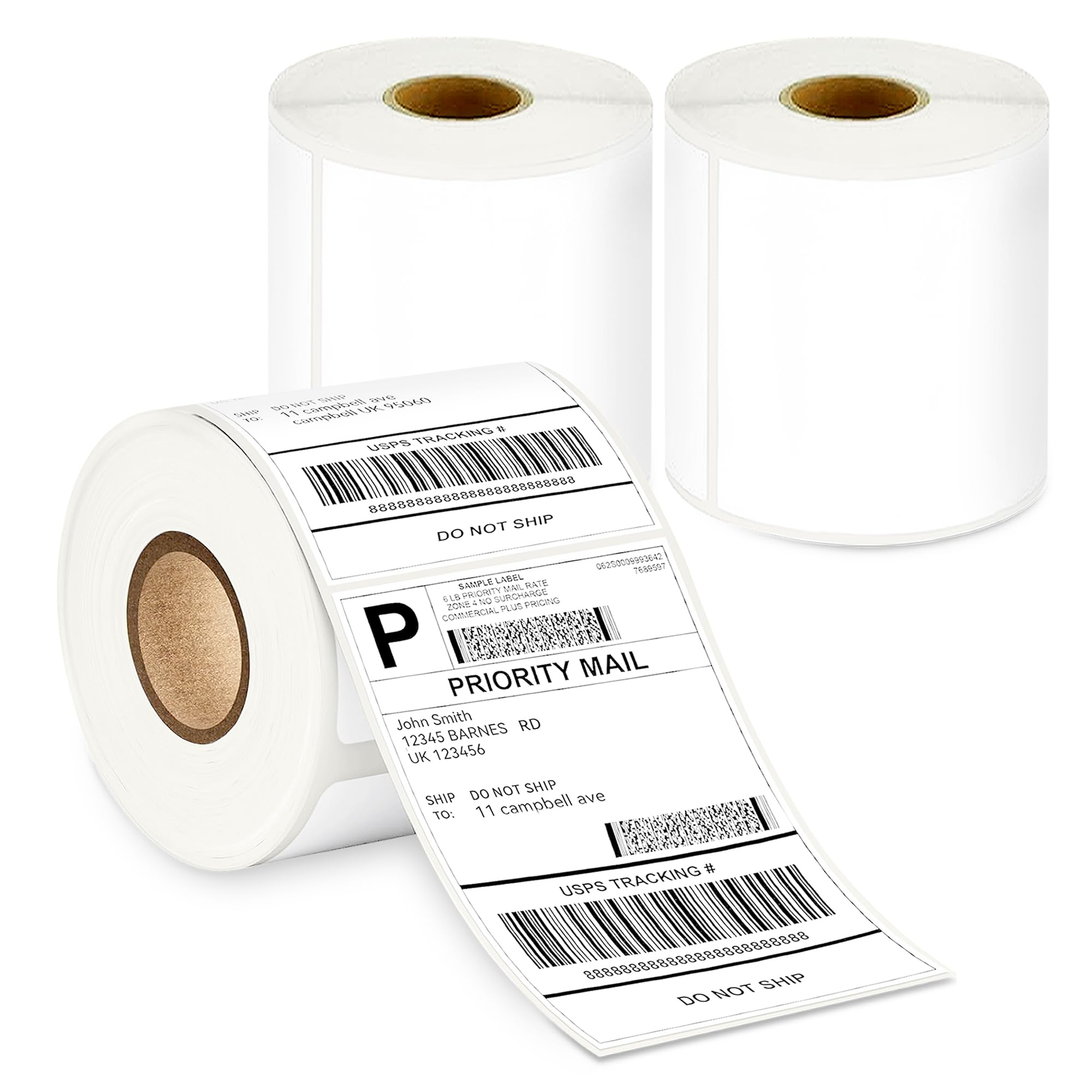 GLUN® Direct Thermal Label Stickers,4x6 Inch (100x150mm), 400 Labels Per Roll Compatible with Thermal Printers, Self-Adhesive Shipping Labels Pack of 1 — Amazon image 8
