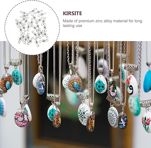 Miniatura 5 de 30 piezas de aleación de alambre de púas collar de cadena colgante de espina DIY cadena de mano dijes DIY pulsera collar con anillos de salto