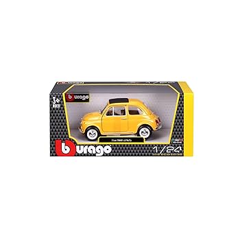 Amazon | BURAGO フィアット 1965 (イエロー) [並行輸入品