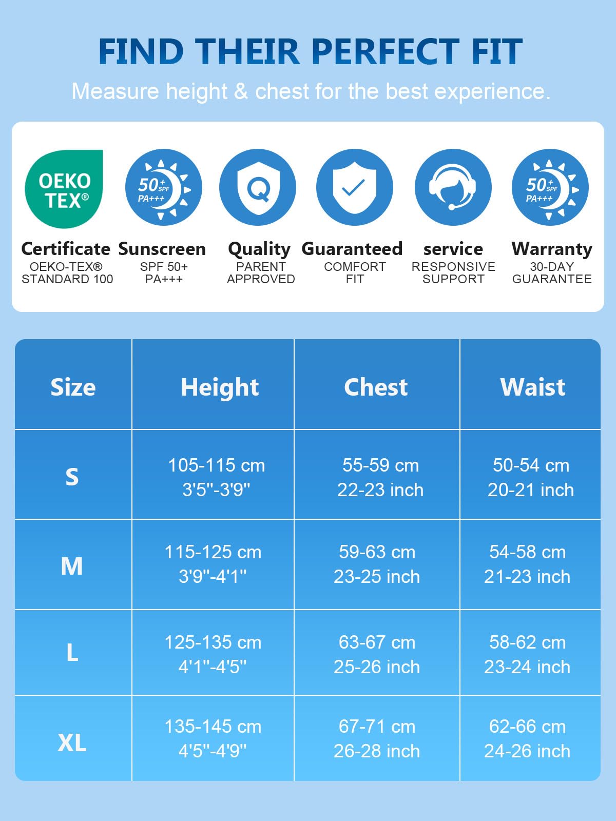 Combinaison en néoprène 2,5 mm pour enfant | Maillot de bain thermique anti-UV pour natation, plongée, surf, shorty en néoprène chaud pour filles et garçons de 2 à 12 ans