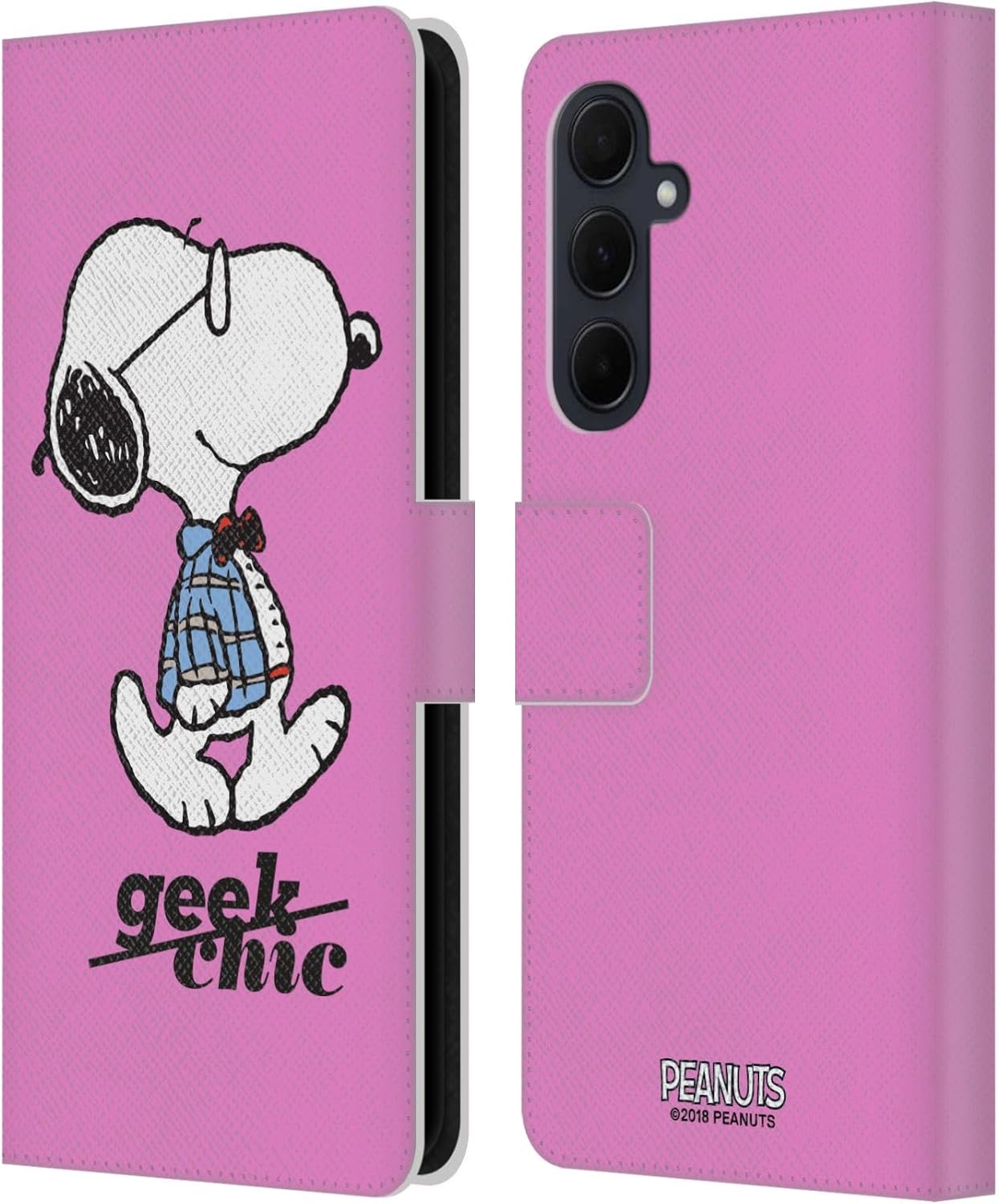 Head Case Designs Officially Licensed Peanuts Joe Preppy The Many Faces of Snoopy Leather Wallet Case Compatible with Samsung Galaxy A35 5G