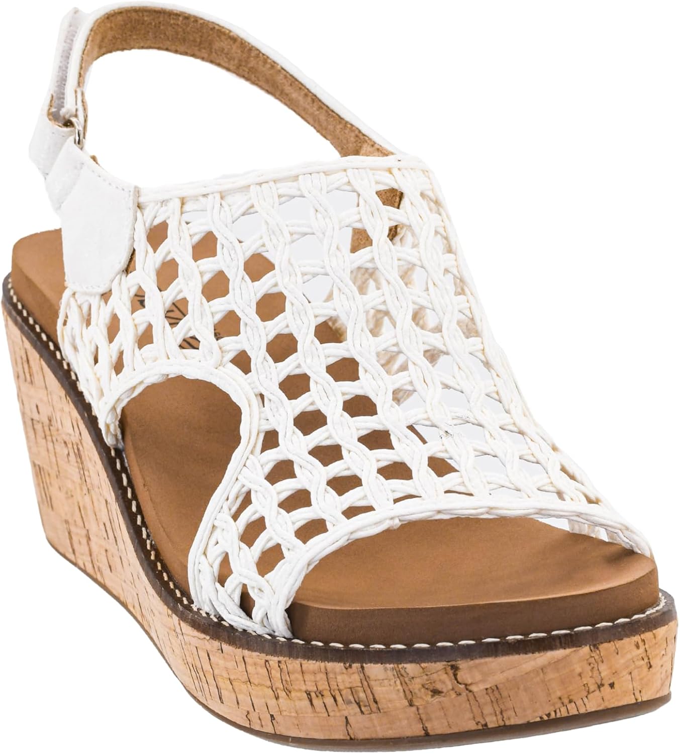 Corkys Footwear Womens Carley Wedges, Featuring Corkys EVA Foam Cushioned Insoles, A 2.5 Inch Heel, Lightweight For All Day Wear, And Hook And Loop Closure