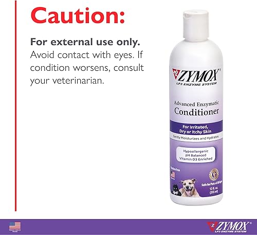 Miniatura 4 de ZYMOX Advanced Enzymatic - Acondicionador sin enjuague, 12 oz.  para mascotas y animales de todas las edades acondiciona, desenreda, calma e hidrata
