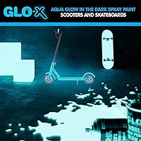 Vista 8 de Pintura en aerosol azul que brilla en la oscuridad (10.6 onzas) Pintura en aerosol transparente que brilla en la oscuridad - Acrílico activado por