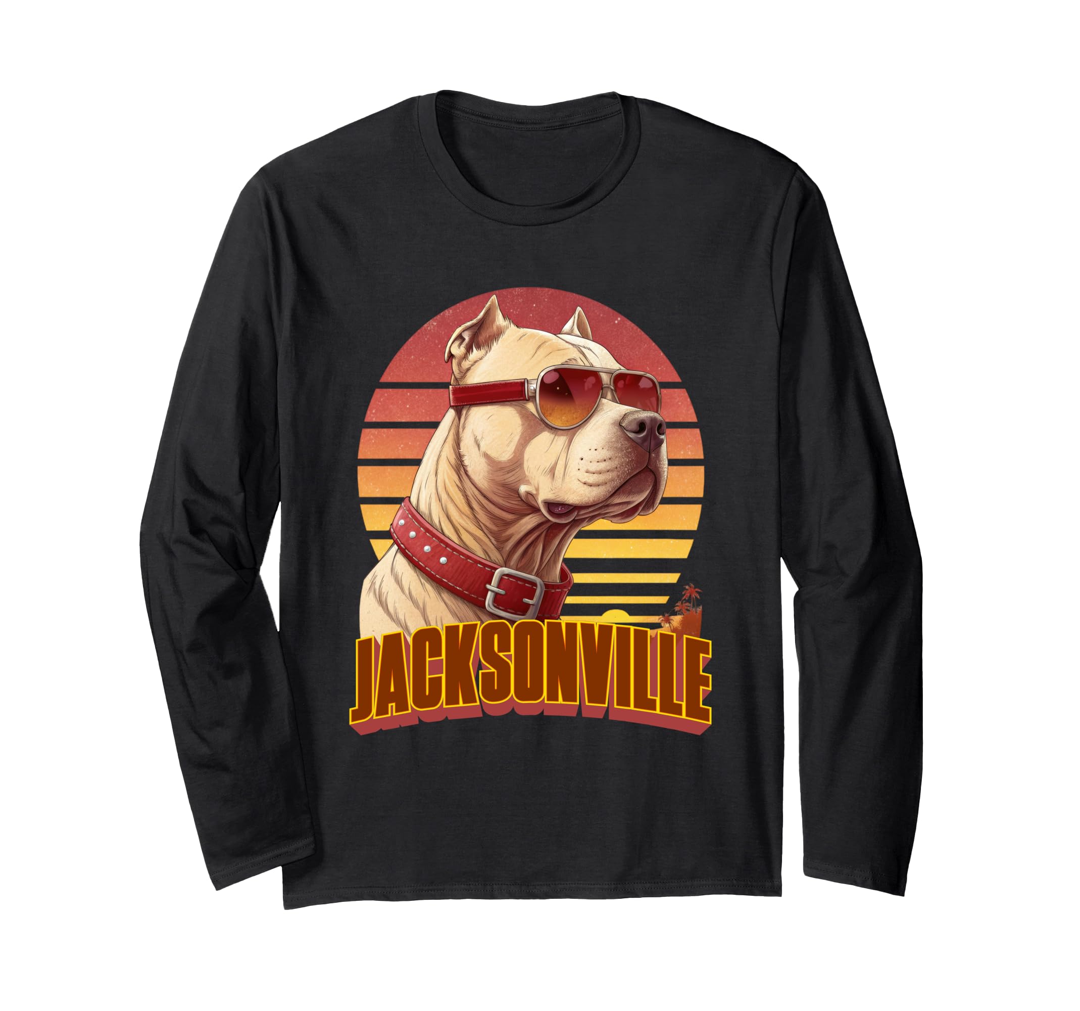 Jacksonville Unlimited Dog Long Sleeve T-Shirt, Black