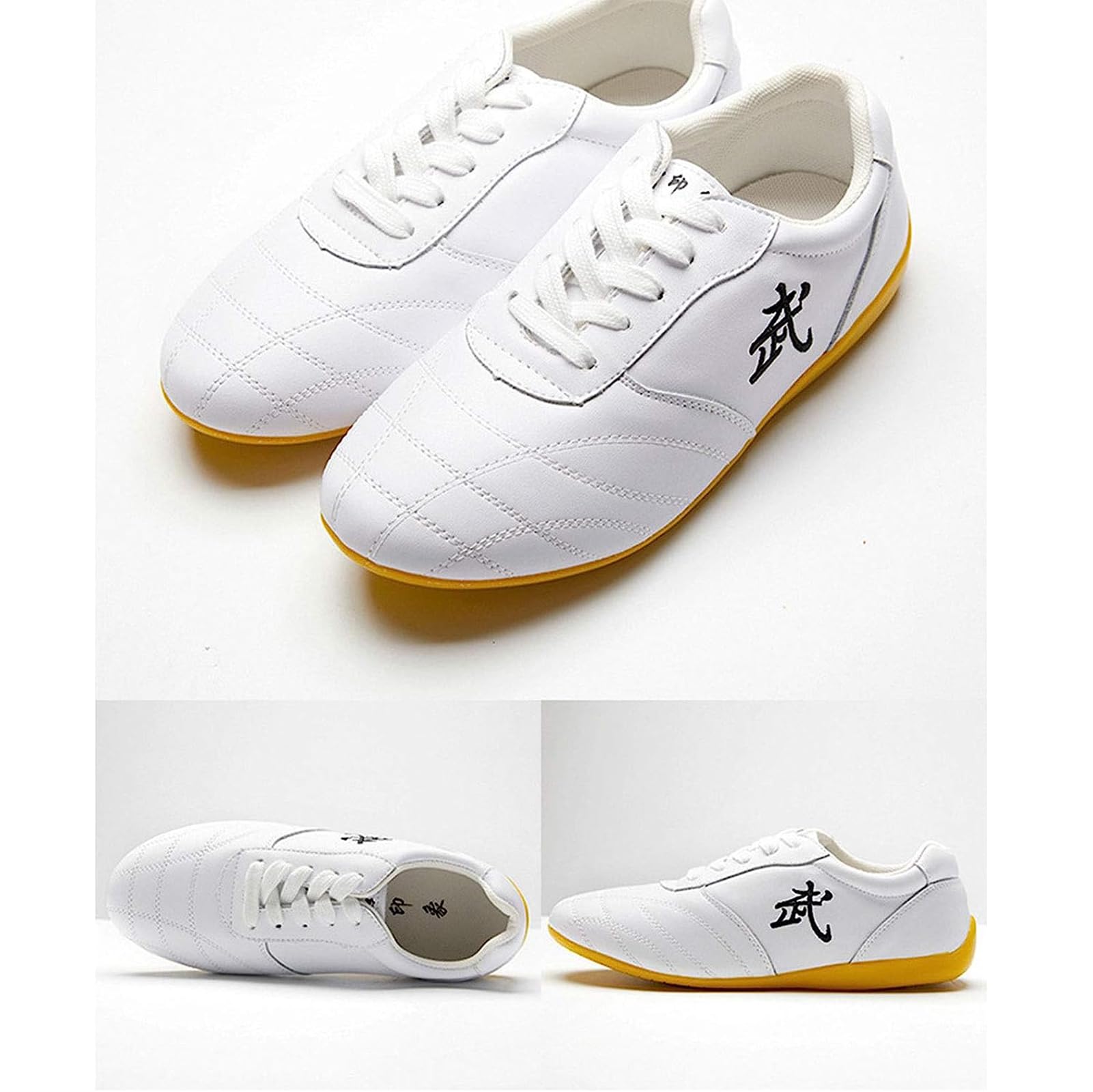 Scarpe da Kung Fu Tai Chi, Traspirante in Pelle Antiscivolo Taekwondo Shoes - Unisex Taekwondo Boxe Tai Chi Sport Scarpe da Ginnastica per Bambini Adulti