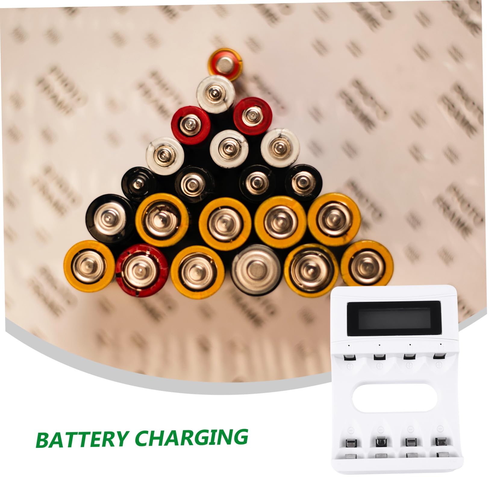 HEMOTON 3pezzi Caricabatterie Lcd Slot Per Batterie Ricaricabili Caricatore Usb Con Display Per Monitoraggio Carica e Protezione Da Sovraccarico Compatibile Con Aa Aaa