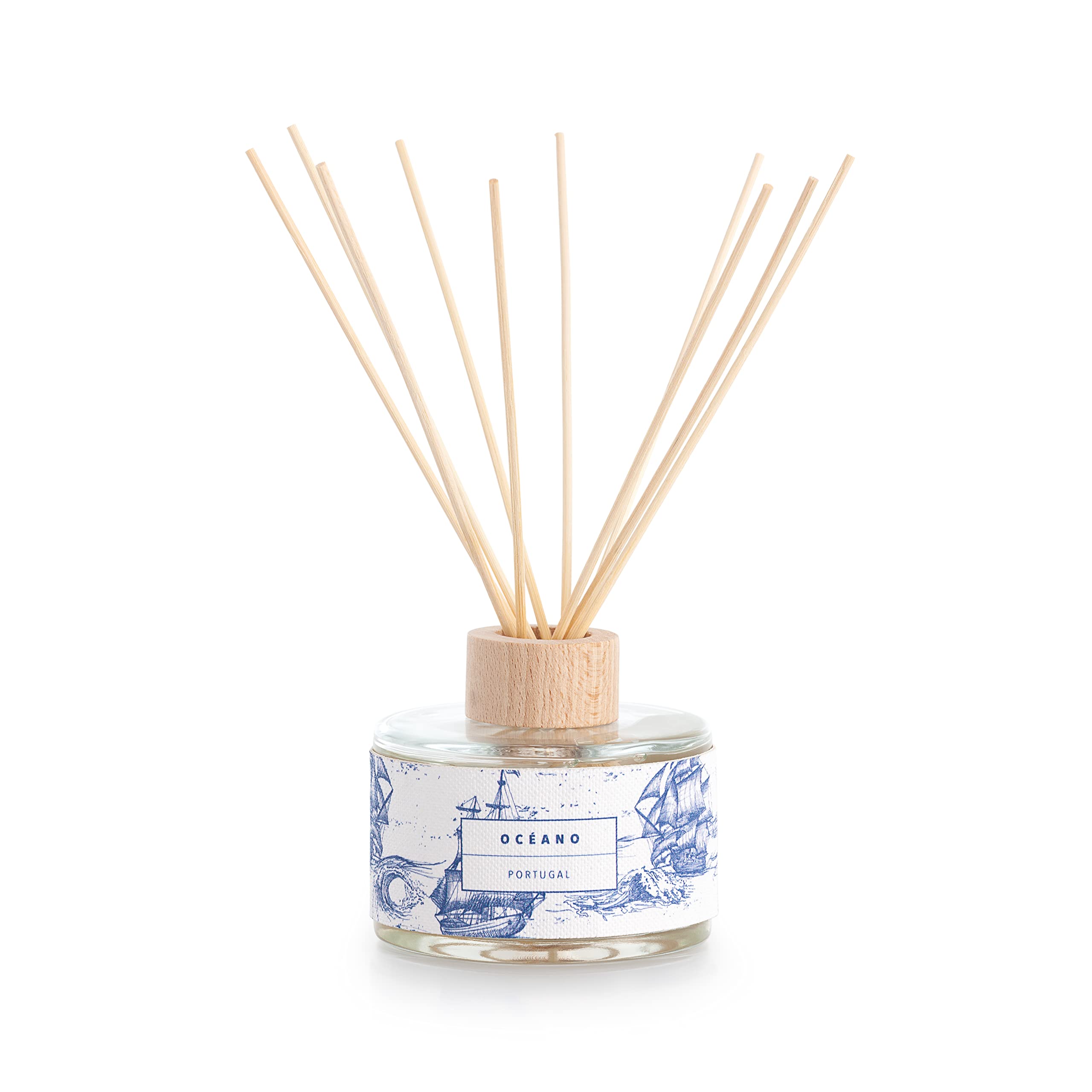 DECORAGLOBA - Diffuseur de Parfum - Ocean - Un Parfum Océanique et Vert - Diffuseur de bâton parfumé 250 ML. - Collection Experiences