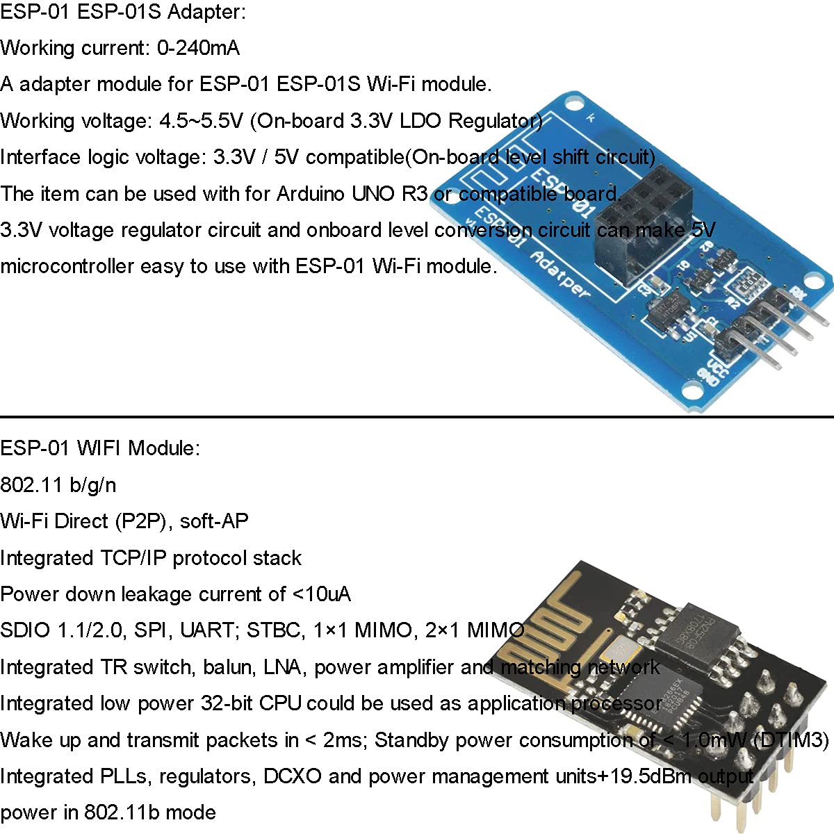 Modulo WiFi ESP-01S ESP8266 Con Adattatore USB - Compatibile Arduino - Foto 14
