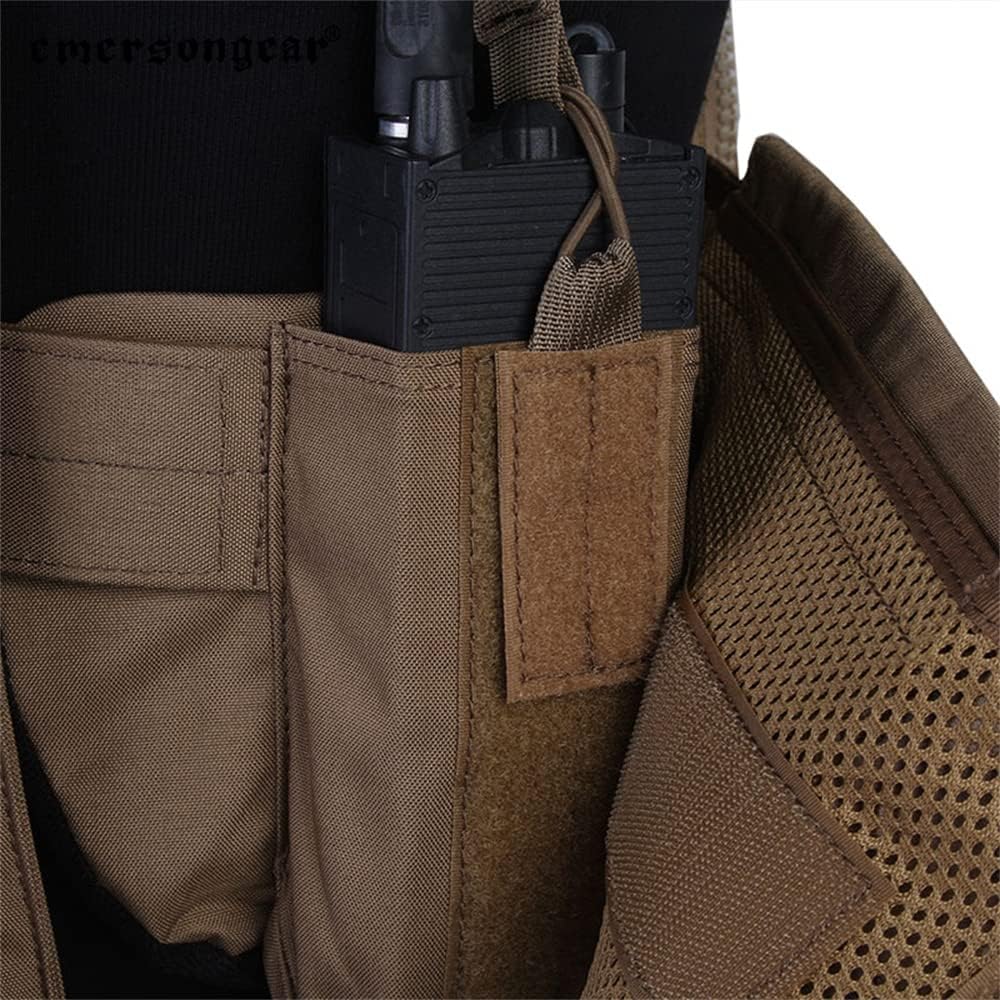 emersongear Quick Release Airsoft Tac Vest with Magazine Pouches,Lightweight