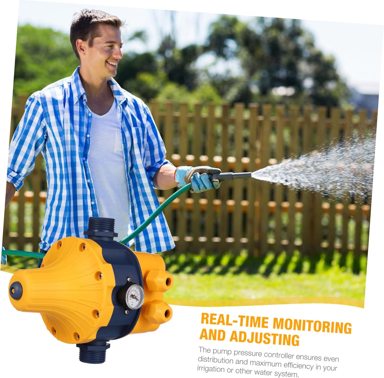 110v Water Pump Controller Intelligent Automatic Pressure Regulator for Irrigation Systems Easy Installation Compatible Jet Garden and Centrifugal Pumps