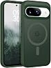 BENTOBEN for Google Pixel 9 Case [Compatible with Magsafe] Translucent Matte Magnetic Pixel 9 Case Slim Fit Shockproof Women Men Girls Boys Protective Phone Cases for Google Pixel 9 6.3, Forest Green
