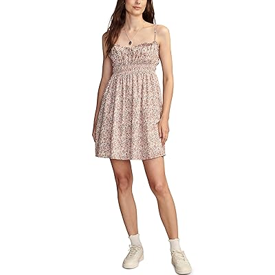 Lucky Brand Printed Smocked Sweetheart Mini Women